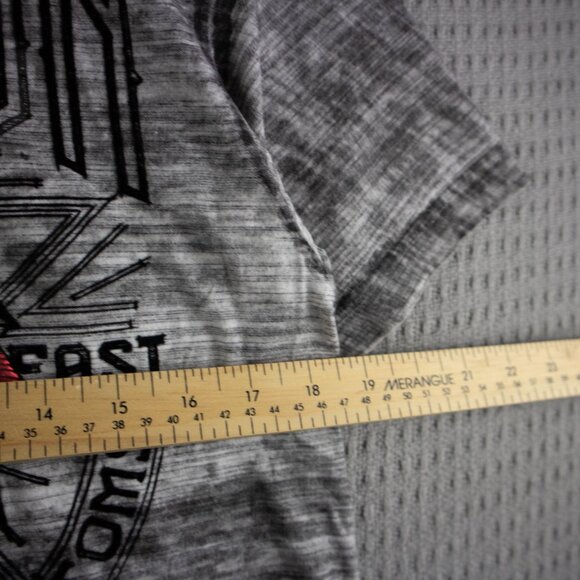 Affliction Live Fast Tribal Skull Washed Tee Mens Medium - Picture 6 of 8